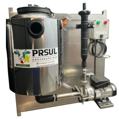 Unidade final de inox 40 lt na chapa de inox 