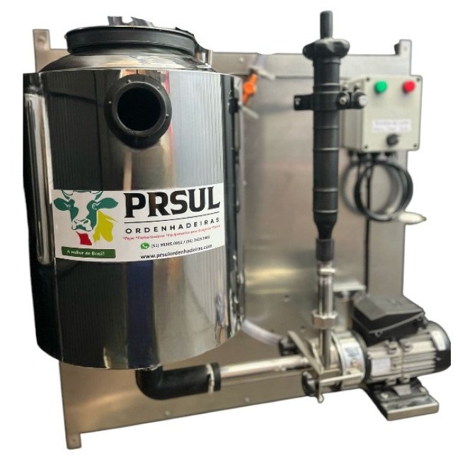 Unidade final de inox 40 lt na chapa de inox 