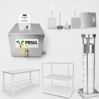 Kit queijaria para processar 50 litros de leite por vez